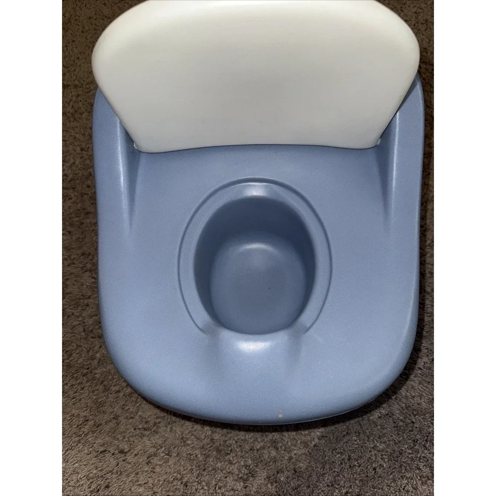 Little Tikes Potty Seat Vintage Blue White Toilet